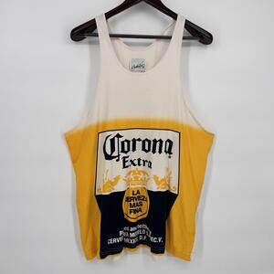 Vintage Corona Extra Shirt Mens Large Multicolor Beer Graphic Tank Top Calhoun